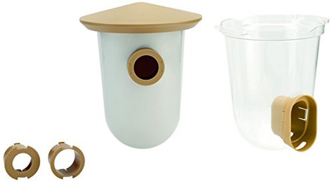 Produktbild von Singing Friend Set Vogelfutterhaus Kunststoff braun