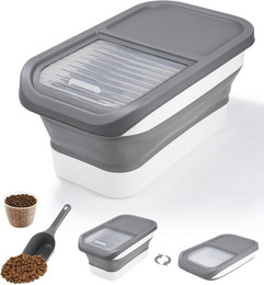 Produktbild von SinLaw Futterbehälter Hundefutter-Aufbewahrung, 5kg Fassungsvermögen Tierfutterbehälter,