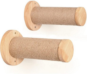 Produktbild von SinLaw Katzen-Kletterwand wandmontierte Katzentreppe mit Hanfseil