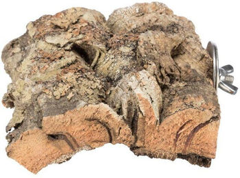 Produktbild von Sitzstange für Vögel mit Befestigungsschrauben aus Kork Trixie