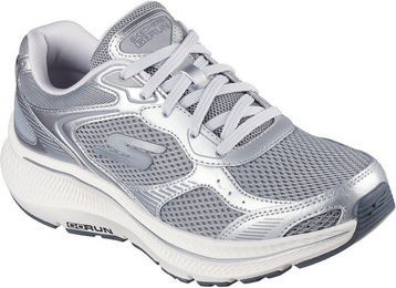 Produktbild von Skechers Damen Sneaker Go Run Consistent 2.0 Volt Gray Leather/ Silver Trim 40