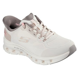 Produktbild von Skechers Damen Sneaker Slide-Step Pro Natural Mesh/Brown Trim