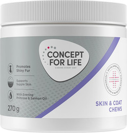 Produktbild von Skin & Coat Supplements Chews - Concept for Life - Sparpaket: 2 x 270 g