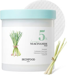 Produktbild von SKINFOOD Lemongrass Niacinamide 5 Pads Toner Cleansing Sensitive Sebum Trouble Korean Skin Care (250g/60 sheets) Pads, Lotion, Skin, Hydrating,