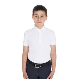 Slim Fit Kinder Turnierpolo mit 4 Knöpfen Equestro – Bild 1 von 8