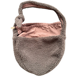 Produktbild von Sling-Hundetasche & Katzentragetasche „Huggy“ – Braun Bouclé