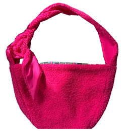 Produktbild von Sling-Hundetasche & Katzentragetasche „Huggy“ – Pink Bouclé