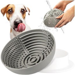 Produktbild von Slow Feeder Hundenapf grau