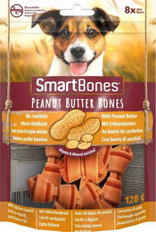 Produktbild von SmartBones Peanut Butter Mini Kausnack für Hunde kleiner Rassen 8 Stck