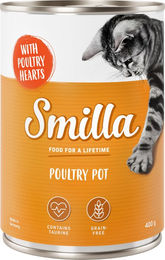 Produktbild von Smilla Geflügeltöpfchen Geflügel mit Geflügelherzen - 6 x 400 g