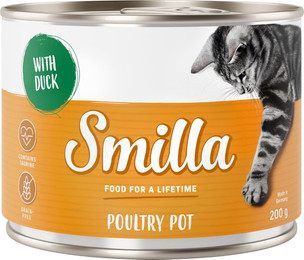 Produktbild von Smilla Geflügeltöpfchen zartes Geflügel mit Ente - 6 x 200 g