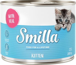 Produktbild von Smilla Kitten Geflügel & Kalb - 24 x 200 g