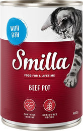 Produktbild von Smilla Rindtöpfchen Rind mit Fisch - 6 x 400 g