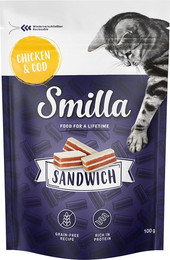 Produktbild von Smilla Sandwich Snack Huhn & Kabeljau - 3 x 100 g