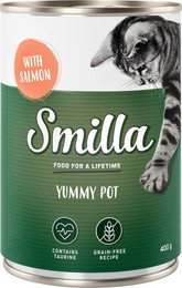 Produktbild von Smilla Schnurrtöpfchen Lachs Nassfutter für Katzen - 20 x 400 g