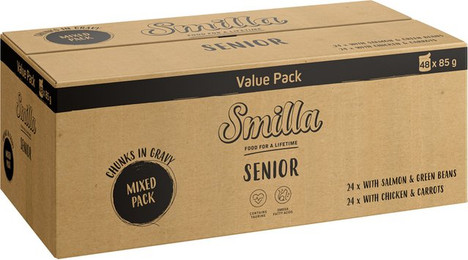 Produktbild von Smilla Senior Häppchen in Sauce mit Gemüse - 96 x 85 g