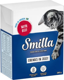 Produktbild von Smilla Tetra Häppchen in Gelee mit Rind - 24 x 380 g