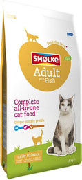 Produktbild von Smølke Adult Fisch & Reis Katzenfutter - 2 x 10 kg