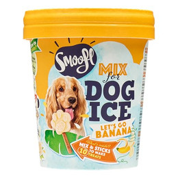 Produktbild von Smoofl Eis Mix für Hunde Banane