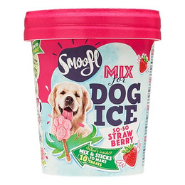 Produktbild von Smoofl Eis Mix für Hunde Erdbeere