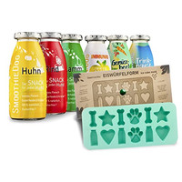 Produktbild von SmoothieDog Hundesmoothie 6er Probierset mit Eiswürfelform - 6 x 250 ml