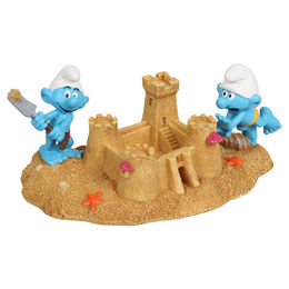 Produktbild von Smurfs AquaDella Schlümpfe Strandsandburg Aquariumdeko