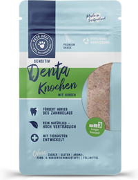 Produktbild von Snack Denta Knochen mit Hirsch für Hunde