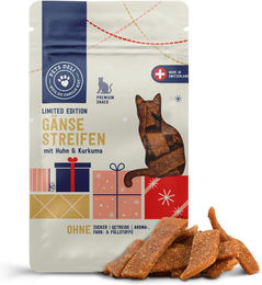 Produktbild von Snack Limited Gänsestreifen mit Huhn & Kurkuma für Katzen - 50 g