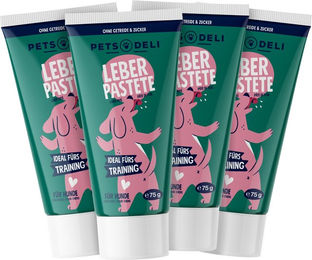 Produktbild von Snack Training Leberpastete für Hunde - 4x75g