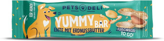 Produktbild von Snack Yummy Bar Ente mit Erdnussbutter für Hunde - 20 x 25 g