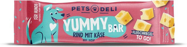 Produktbild von Snack Yummy Bar Rind mit Käse für Hunde - 25 g