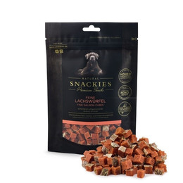 Produktbild von Snackies Hundesnack Feine Lachswürfel - 80 g
