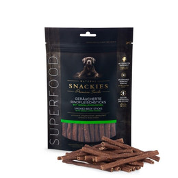 Produktbild von Snackies Hundesnack Geräucherte Rindfleischsticks mit Grünlippmuschel - 170 g