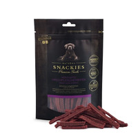 Produktbild von Snackies Hundesnack Herzhafte Hirschfleischstreifen - 170 g