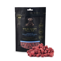 Produktbild von Snackies Hundesnack Herzhafte Ziegenfleischwürfel - 80 g