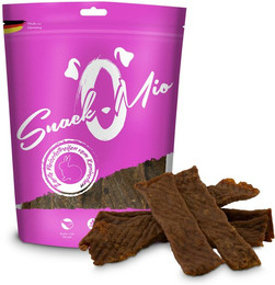 Produktbild von SnackOMio Fleischstreifen 125 Gramm Hundesnack 8 x 125 Gramm Kaninchen