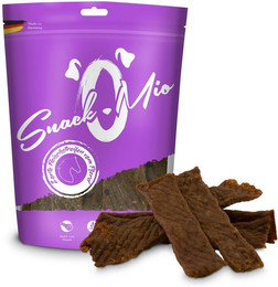 Produktbild von SnackOMio Fleischstreifen 125 Gramm Hundesnack 8 x 125 Gramm Pferd