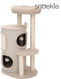 Produktbild von SNOEKIE Ersatz-Kratzbaumstamm Snoekie Kratzbaum für Katzen, stabiler Plüsch-Katzenbaum mit Höhle