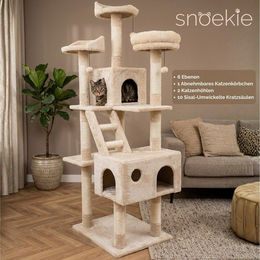 SNOEKIE Kratzbaum SNOEKIE Großer Katzenbaum mit 6 Ebenen, Sisal-Kratzsäulen 173cm – Bild 1 von 5