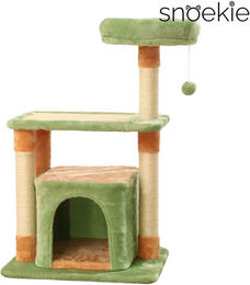 SNOEKIE Kratzbaum Snoekie Katzenbaum mit Höhle, Liegefläche & Kratzstämmen aus Sisal – Bild 1 von 5