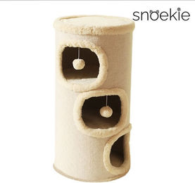 Produktbild von SNOEKIE Kratzbaum Snoekie Kratzsäule und Spielturm für Katzen mit zwei Höhlen