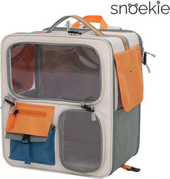 Produktbild von SNOEKIE Tiertransporttasche Snoekie Haustier-Rucksack mit Atemgitter – atmungsaktiv, sicher