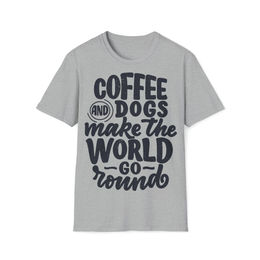 Produktbild von Softstyle T-Shirt Coffee and Dogs