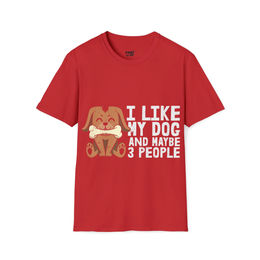 Produktbild von Softstyle T-Shirt "I like my Dog"