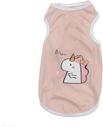 Produktbild von Sommer Haustierhemd Weich Atmungsaktiv Ärmellos Stilvoll Niedlich Hunde Weste Bekleidung für Welpen Katze Kaninchen XL XL