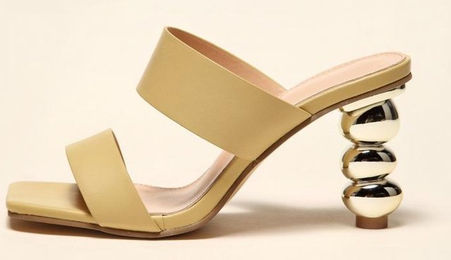 Produktbild von Sommer Mode Sandalen High Heels Damen Damen Schuhe Geformte Kürbis Heels Sandalen Plus Größe 42 kamelfarben