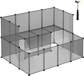 Produktbild von SONGMICS Kleintierkäfig 2-stöckig mit Metallgittertreppen