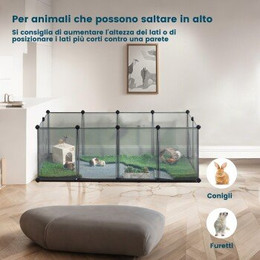 Produktbild von SONGMICS Kleintierkäfig Freigehege mit Bodenplatten