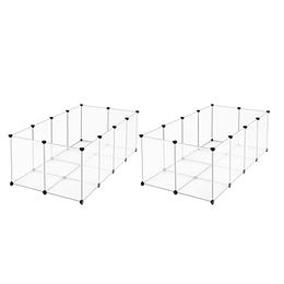 SONGMICS Kleintierkäfig, L-XXL, Freigehege, mit Bodenplatten, – Bild 1 von 8