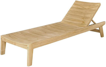 Produktbild von Sonnenliege aus massivem Teakholz Wilsa Garden Ocean